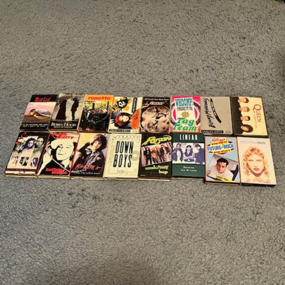 25 Vintage Single Song Cassette Tapes - 80's & 90's Music - Picture 2 of 2